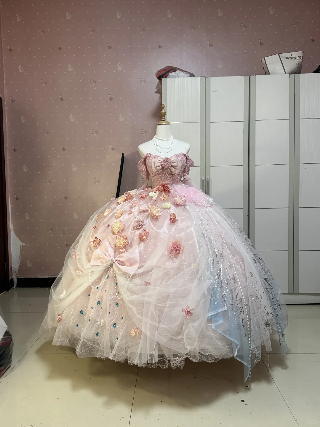 Gorgeous Ball Gown Strapless Tulle Applique Long Prom Dress, Party  Dress, Evening Dress GG2908