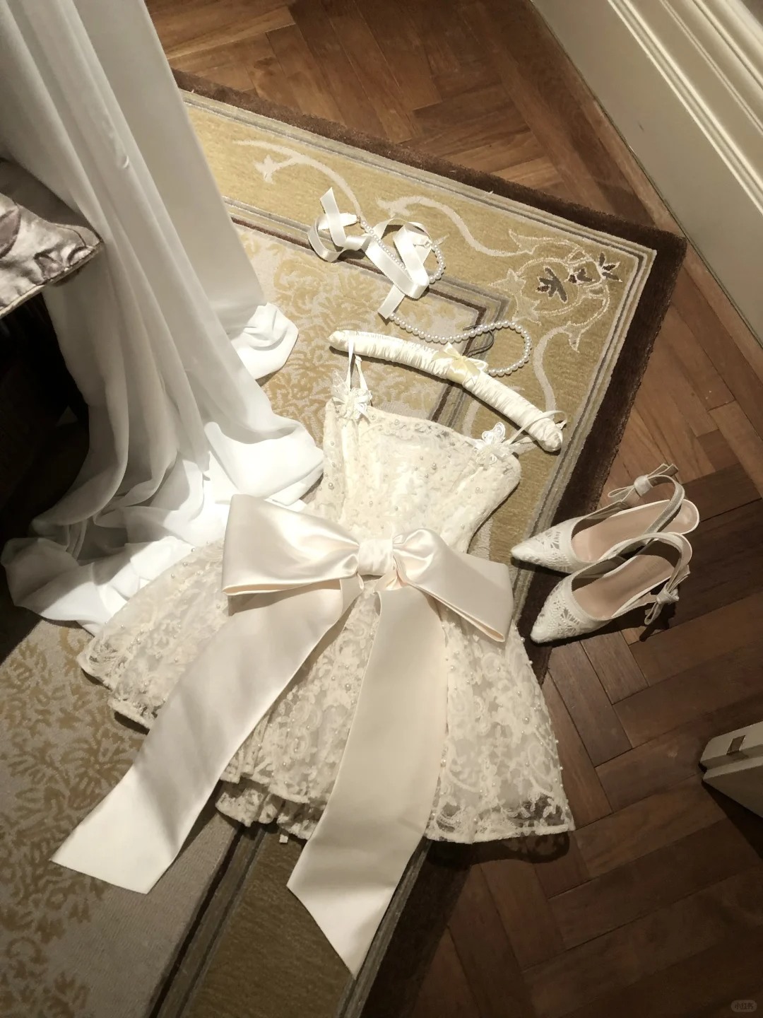 Lovely A Line Spaghetti Straps White Lace With Bow Short Prom Dress,Homecoming Dress,Birthday Dress GG2929