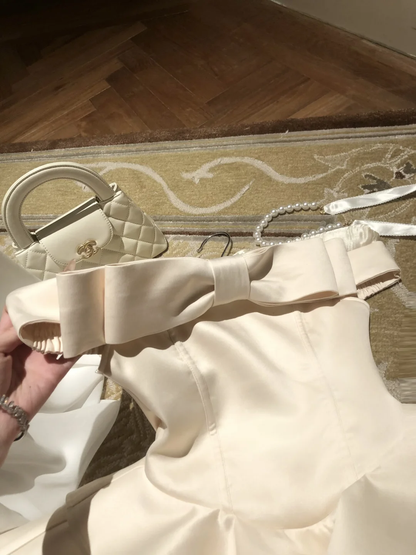 Cute A Line Off The Shoulder Satin Short Prom Dress,Homecoming Dress,Birthday Dress GG2930