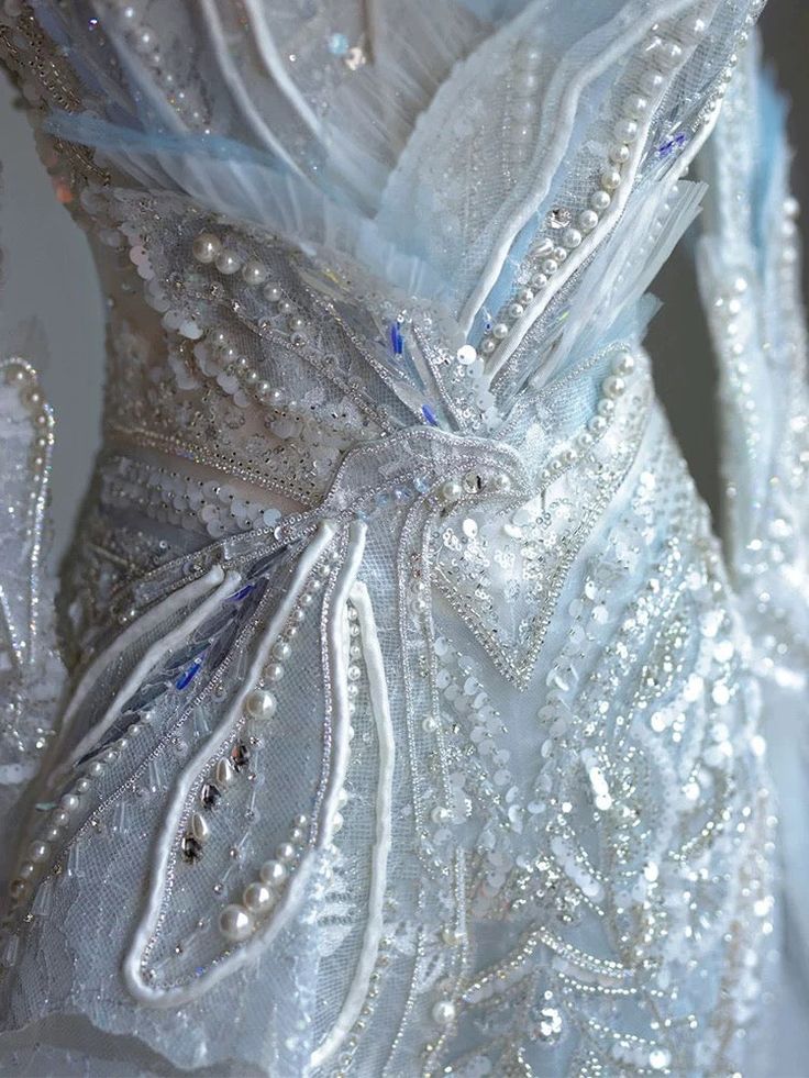 Dreamy Mermaid Off The Shoulder Tulle Sequin Beaded Long Sleeves Long Wedding Dress GG3006