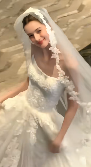 Princess A Line Strapless White Satin Tulle Applique With Veil Long Wedding Dress GG3024