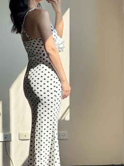 Pretty Mermaid Spaghetti Straps Satin Long Prom Dress, Party Dress, Evening Dress GG3063