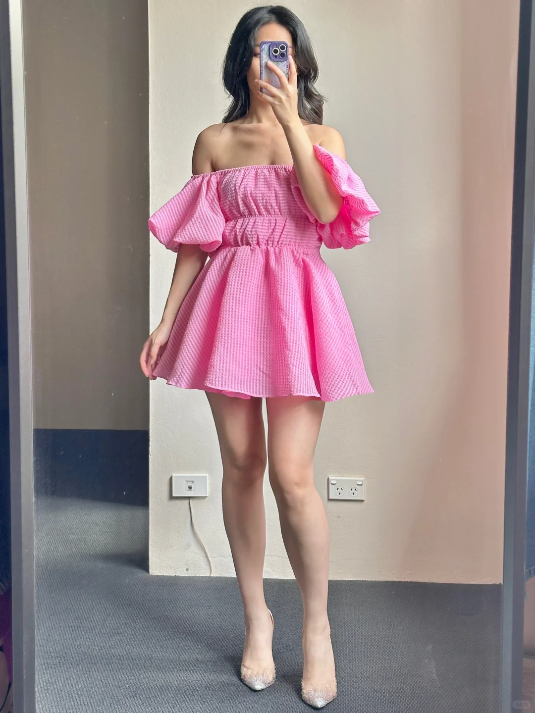 Cute A Line Off The Shoulder Satin Short Prom Dress,Homecoming Dress,Birthday Dress GG3065