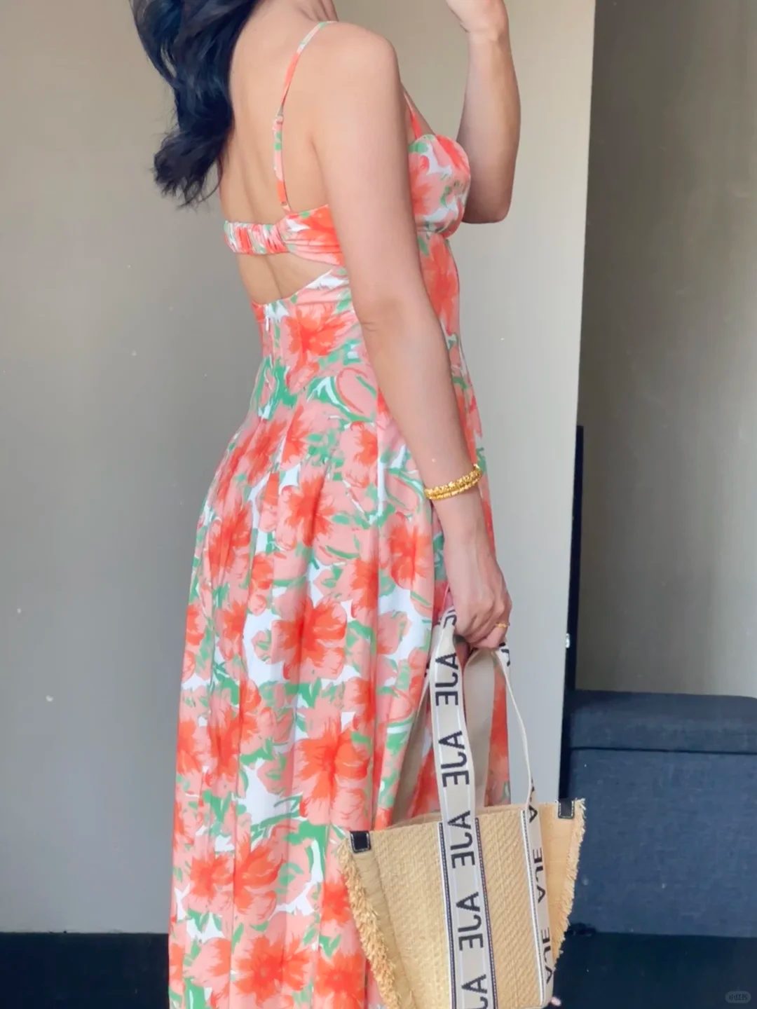 Summer Pretty A Line Spaghetti Straps Chiffon Printing Long Prom Dress, Party Dress, Evening Dress GG3067