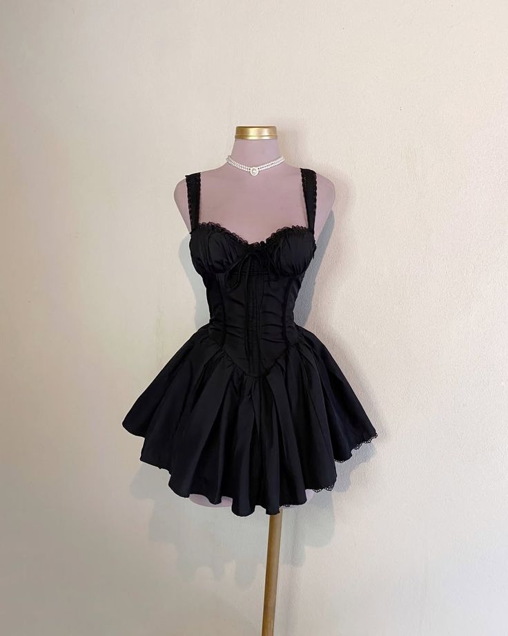 Cute A Line Sweetheart Black Satin Short Prom Dress,Homecoming Dress,Birthday Dress GG3078