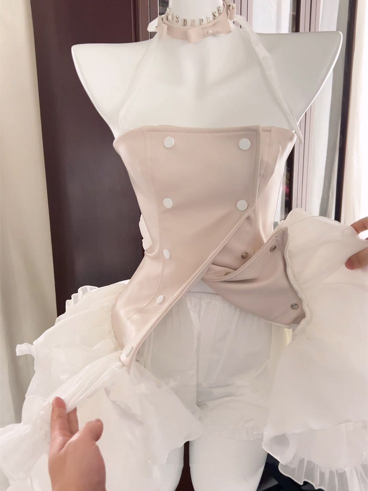 Unique A Line Pink PU Leather Corset Tiered Ruffle Tutu Short Prom Dress,Homecoming Dress,Birthday Dress GG3101