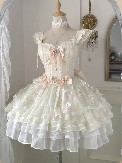 Cute Ball Gown Sweetheart Pastel Yellow Tulle Lace Short Prom Dress,Homecoming Dress,Birthday Dress GG3102