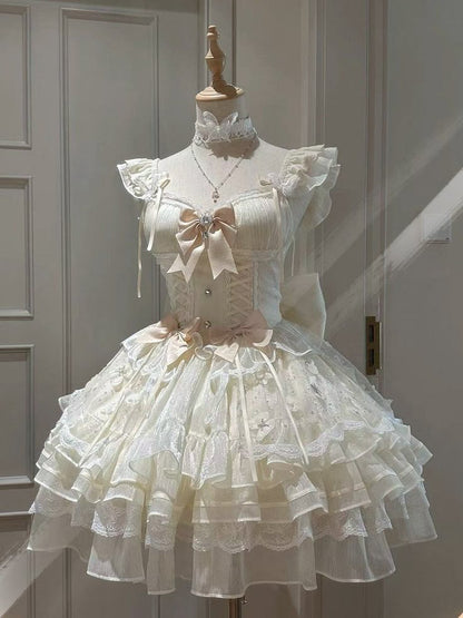 Cute Ball Gown Sweetheart Pastel Yellow Tulle Lace Short Prom Dress,Homecoming Dress,Birthday Dress GG3102