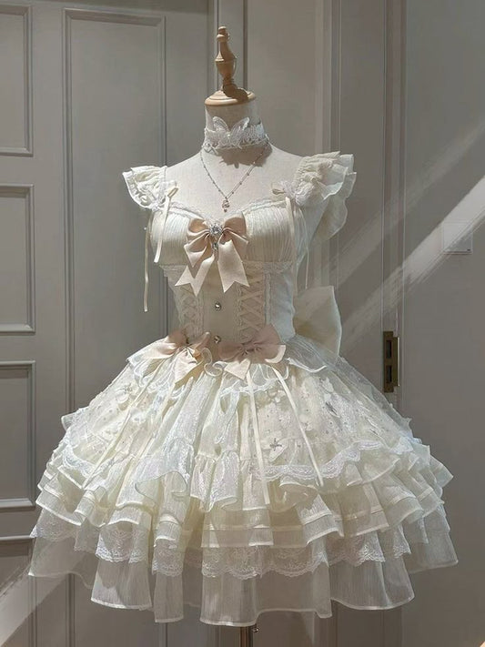 Cute Ball Gown Sweetheart Pastel Yellow Tulle Lace Short Prom Dress,Homecoming Dress,Birthday Dress GG3102