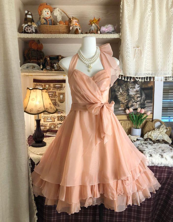 Unique A Line Halter Chiffon Short Prom Dress,Homecoming Dress,Birthday Dress GG3123