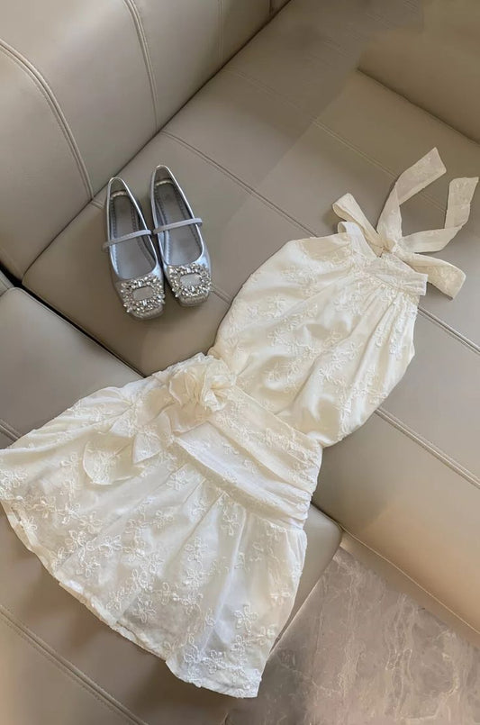 Chic A Line Halter Satin Applique Short Prom Dress,Homecoming Dress,Birthday Dress GG3152