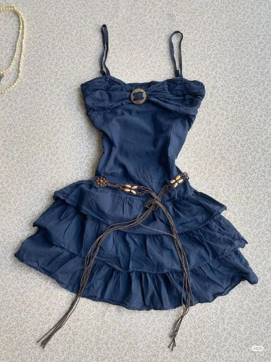 Vintage A Line Spsghetti Straps Satin Short Prom Dress,Homecoming Dress,Birthday Dress GG3203