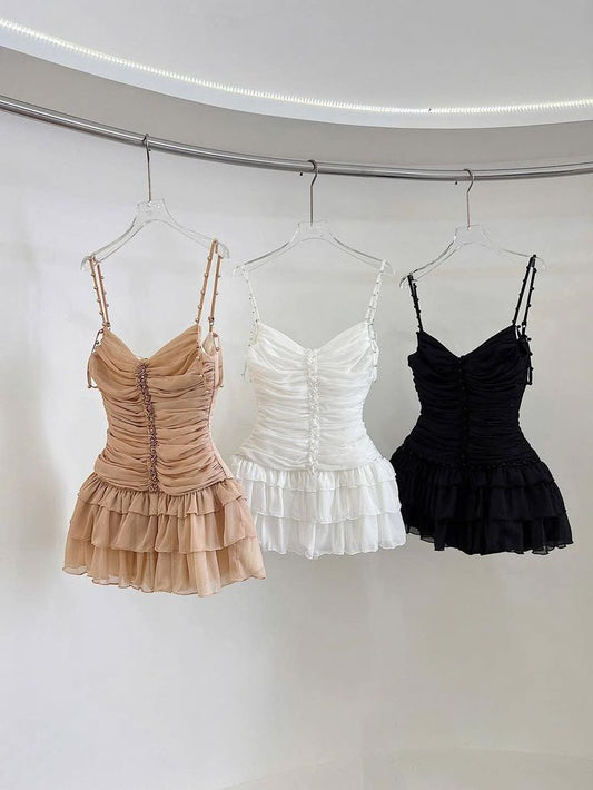 Cute A Line Spaghetti Straps Chiffon Short Prom Dress,Homecoming Dress,Birthday Dress GG3210