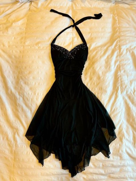 Black A Line Halter Chiffon Beaded Short Prom Dress,Homecoming Dress,Birthday Dress GG3243