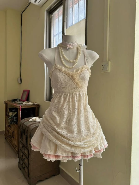 Pretty A Line Spaghetti Straps Satin Lace Short Prom Dress,Homecoming Dress,Birthday Dress GG3249