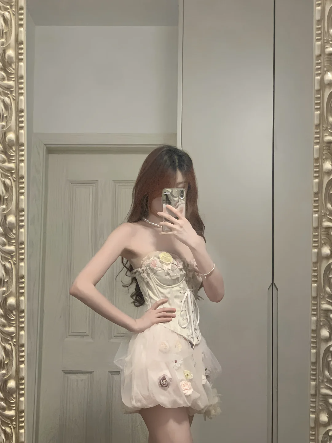 Pretty A Line Strapless Satin Tulle Applique Short Prom Dress,Homecoming Dress,Birthday Dress GG3370