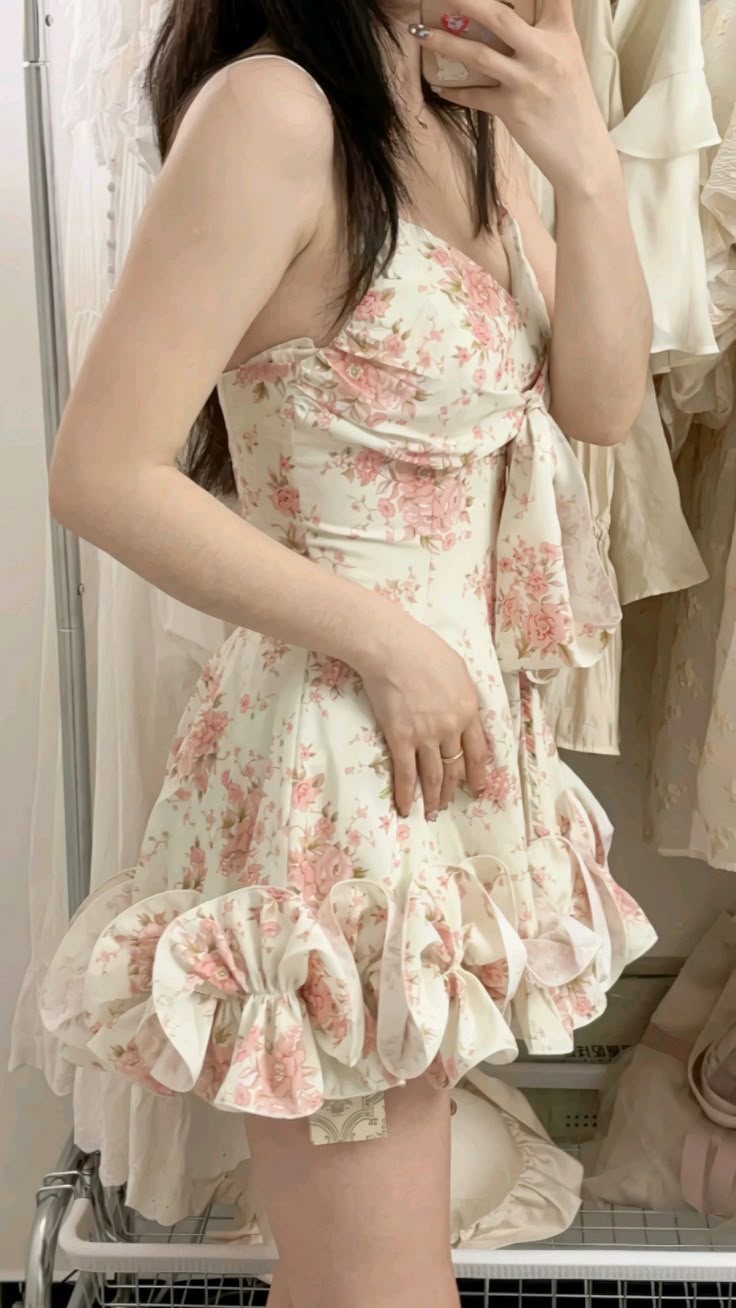 Cute A Line Spaghetti Straps Chiffon Printed Short Prom Dress,Homecoming Dress,Birthday Dress GG3409