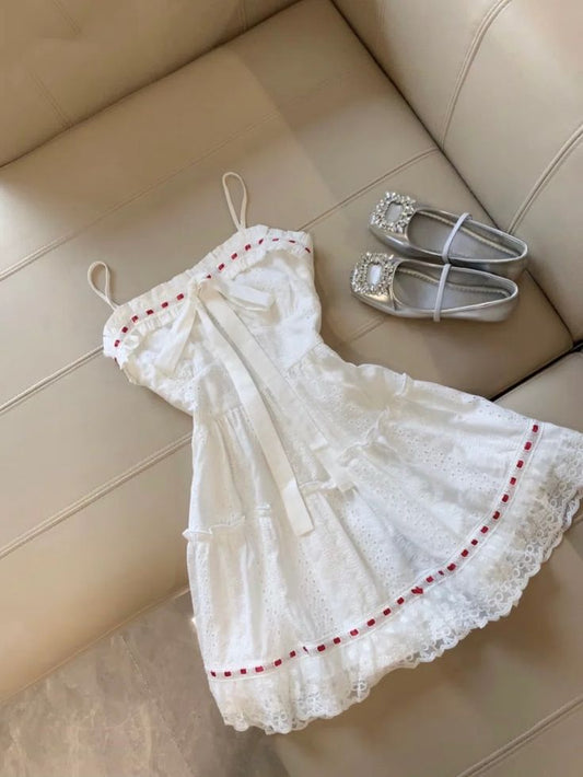 Cute A Line Spaghetti Straps Satin Lace Short Prom Dress,Homecoming Dress,Birthday Dress GG3431