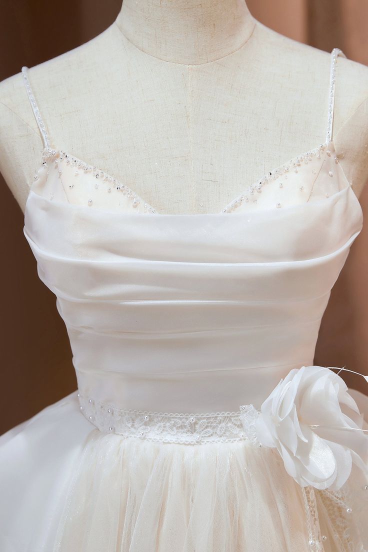 Cute A Line Spaghetti Straps Chiffon Tulle Short Prom Dress,Homecoming Dress,Birthday Dress GG3467