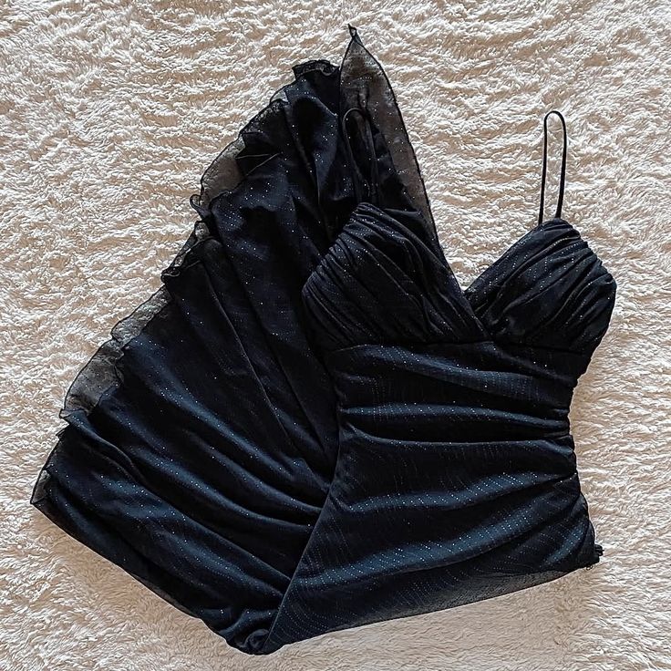 Black A Line Spaghetti Straps Chiffon Sequin Short Prom Dress,Homecoming Dress,Birthday Dress GG3482