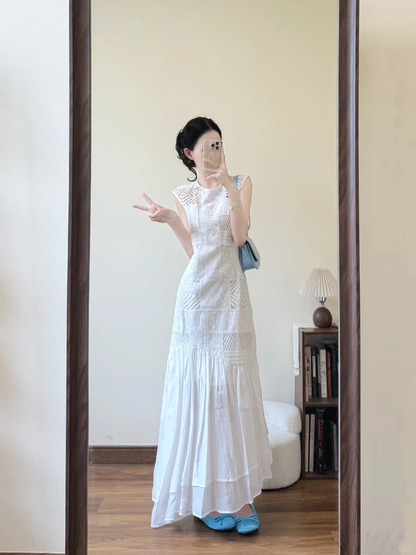 Chic A Line White Satin Long Prom Dress,Party Dress,Evening Dress GG3593