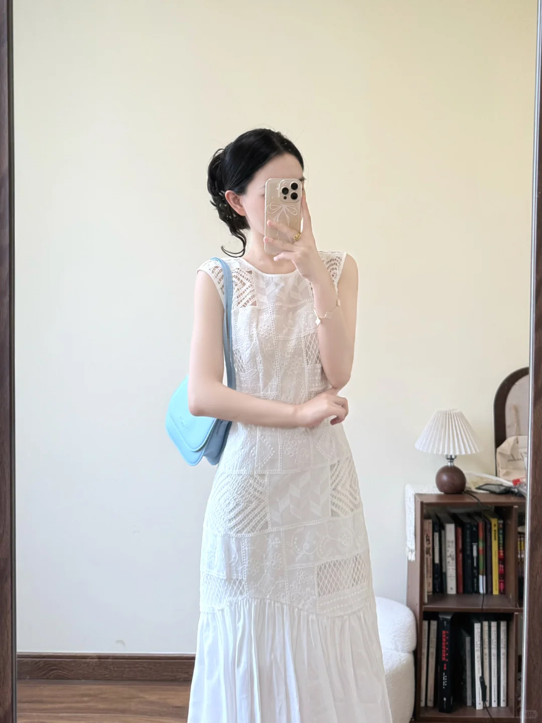 Chic A Line White Satin Long Prom Dress,Party Dress,Evening Dress GG3593