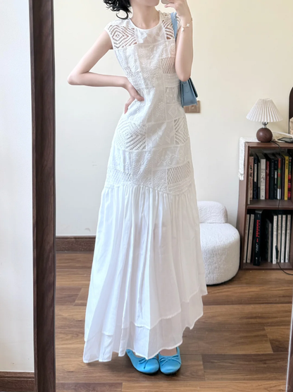 Chic A Line White Satin Long Prom Dress,Party Dress,Evening Dress GG3593