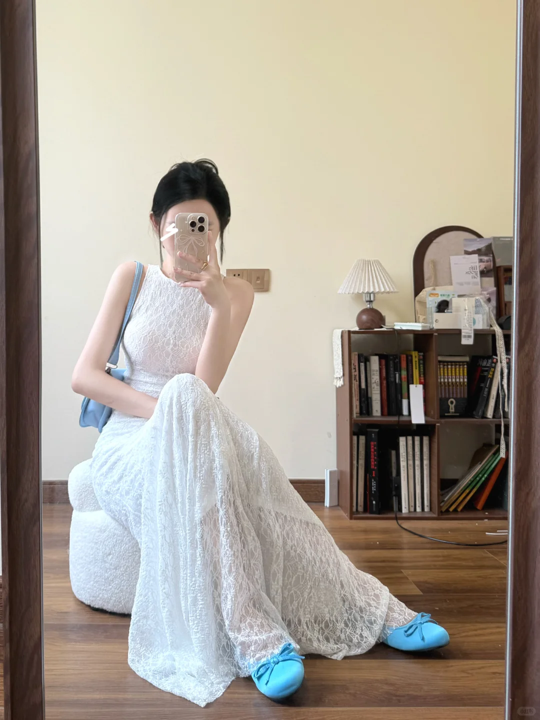 White Charming Mermaid Lace Long Prom Dress,Party Dress,Evening Dress GG3596