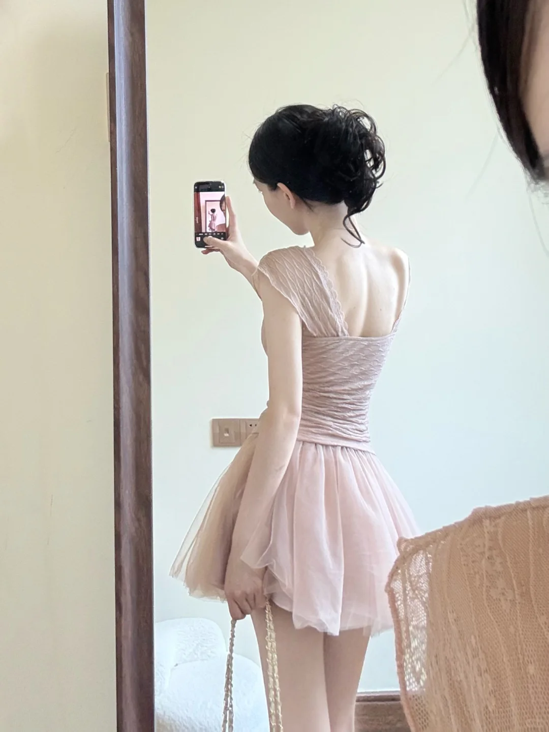 Fairy A Line V Neck Satin Tulle Short Prom Dress,Homecoming Dress,18th Birthday Dress GG3597