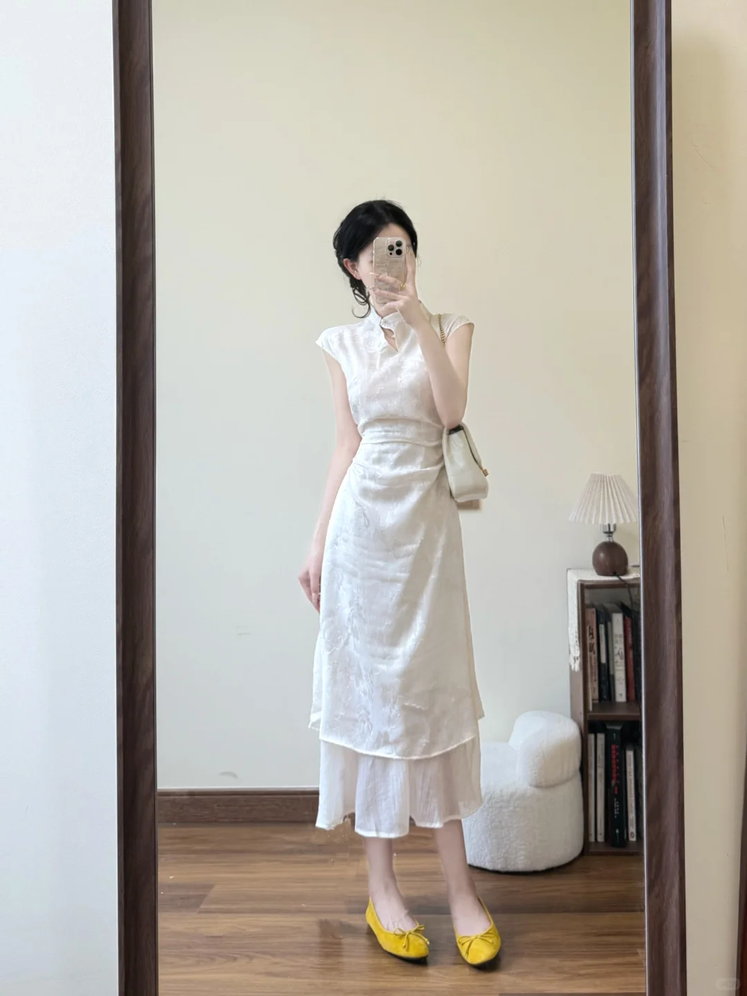 Unique A Line Mandarin Collar Satin Long Prom Dress,Party Dress,Evening Dress GG3600