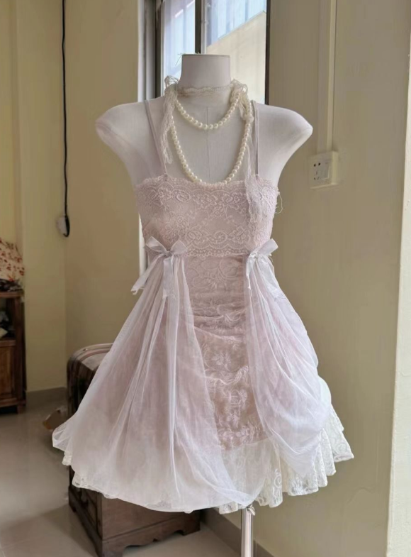 Sweet Pink A Line Spaghetti Straps Tulle Lace Short Prom Dress,Homecoming Dress,16th Birthday Dress GG3624