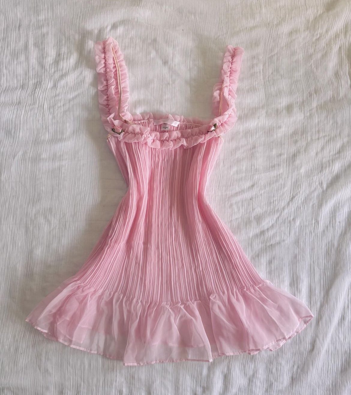 Cute A Line Spaghetti Straps Pink Chiffon Short Prom Dress,Homecoming Dress,16th Birthday Dress GG3648