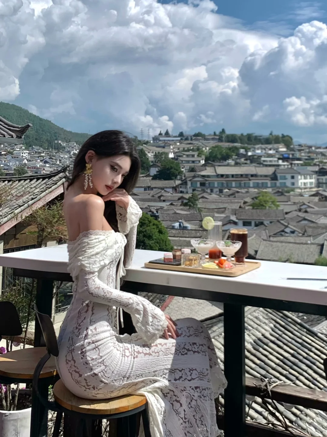 Pretty Mermaid Off The Shoulder Satin Lace Long Sleeves Long Prom Dress,Party Dress,Evening Dress GG3652