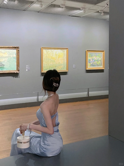 Chic Mermaid Strapless Satin Long Prom Dress,Party Dress,Evening Dress GG3659