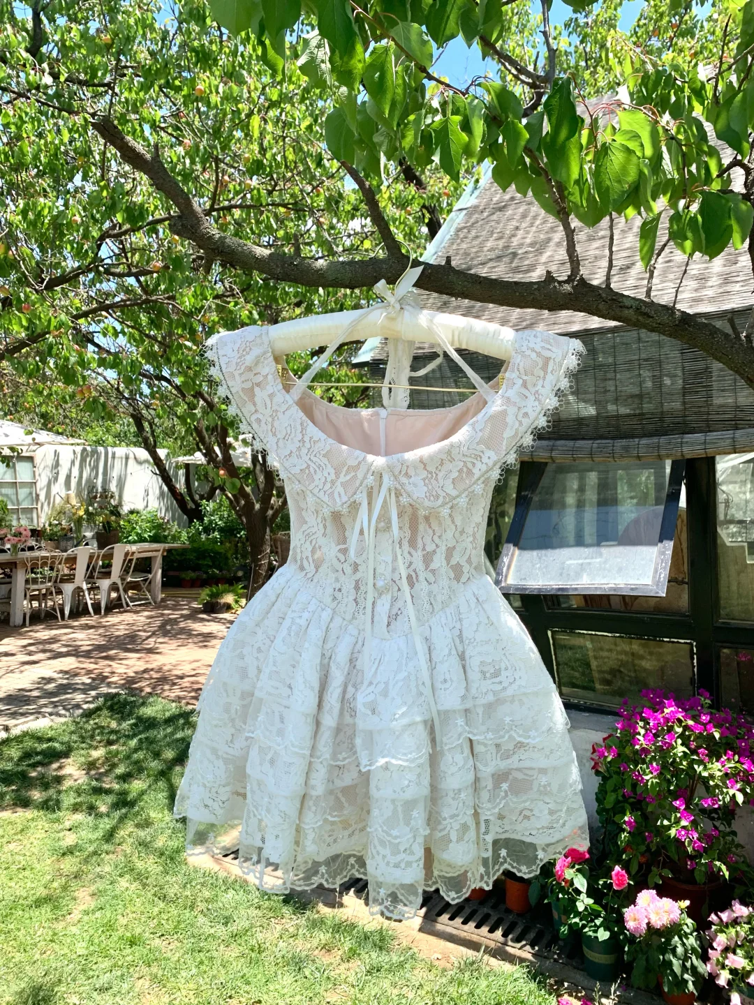 Cute 16th A Line U Neck Lace Short Homecoming Dress,Summer Birthday Dress GG3689