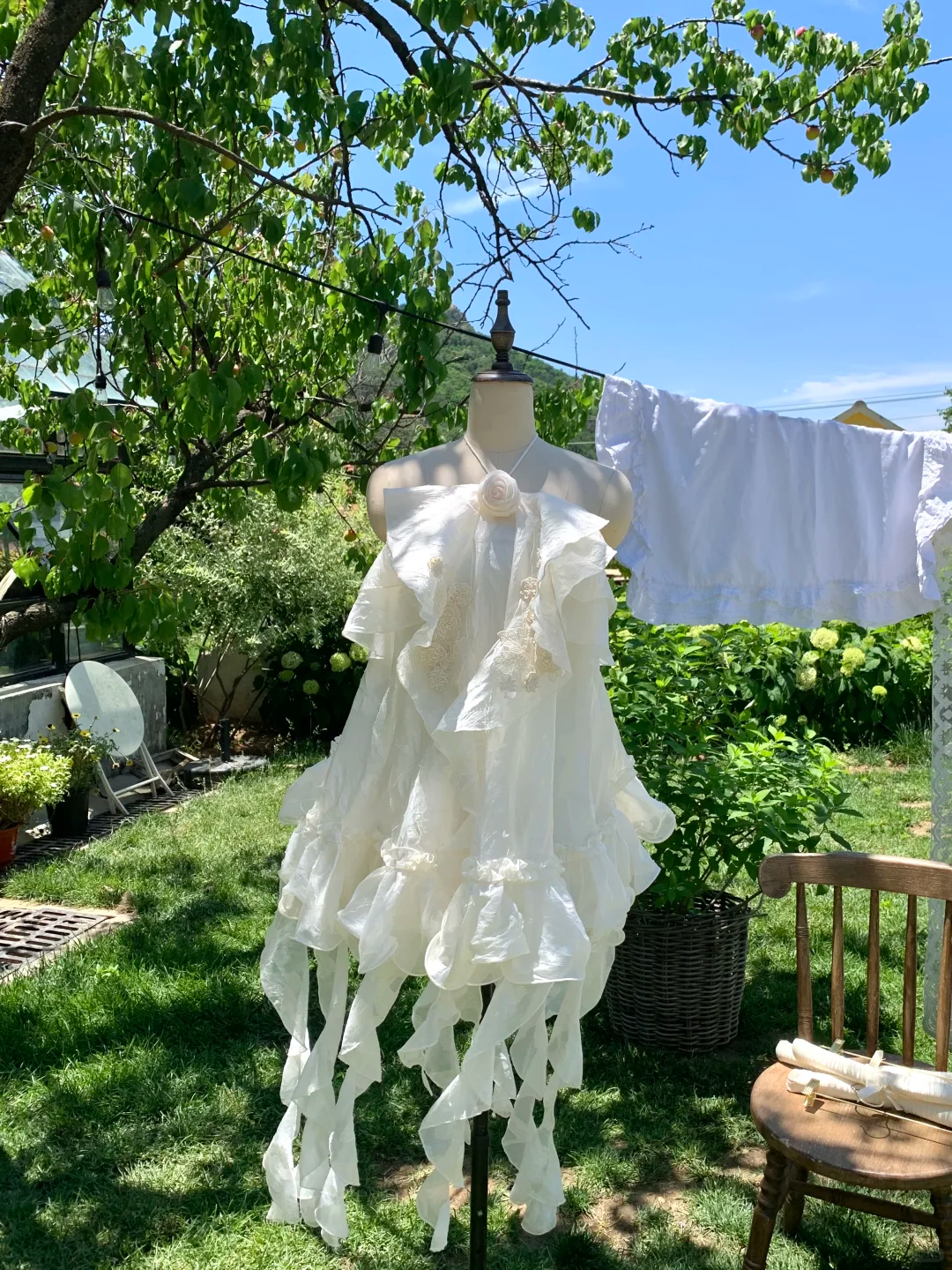 Cute A Line Halter Satin Chiffon Ruffles Short Homecoming Dress,Summer Birthday Dress GG3691