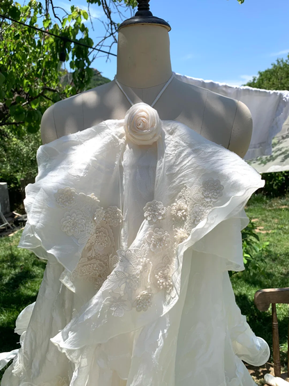 Cute A Line Halter Satin Chiffon Ruffles Short Homecoming Dress,Summer Birthday Dress GG3691