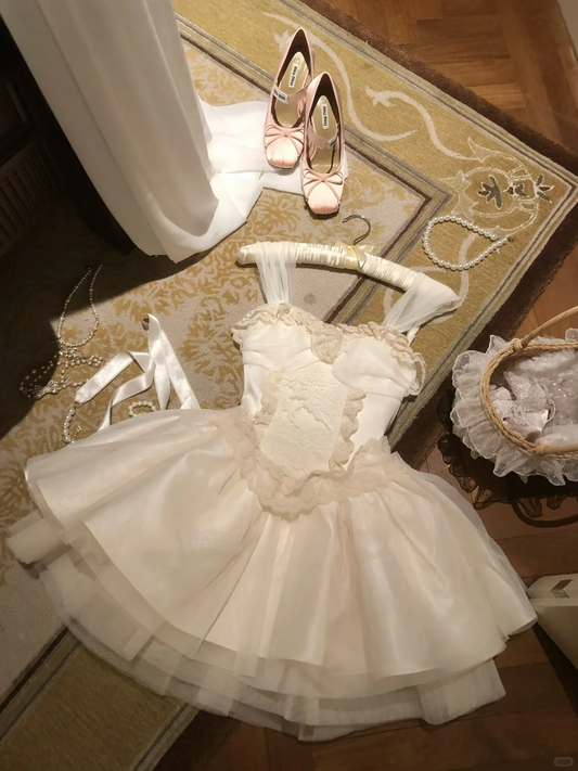 Sweet 16th A Line Spaghetti Straps Satin Tulle Lace Short Homecoming Dress,Summer Birthday Dress GG3693