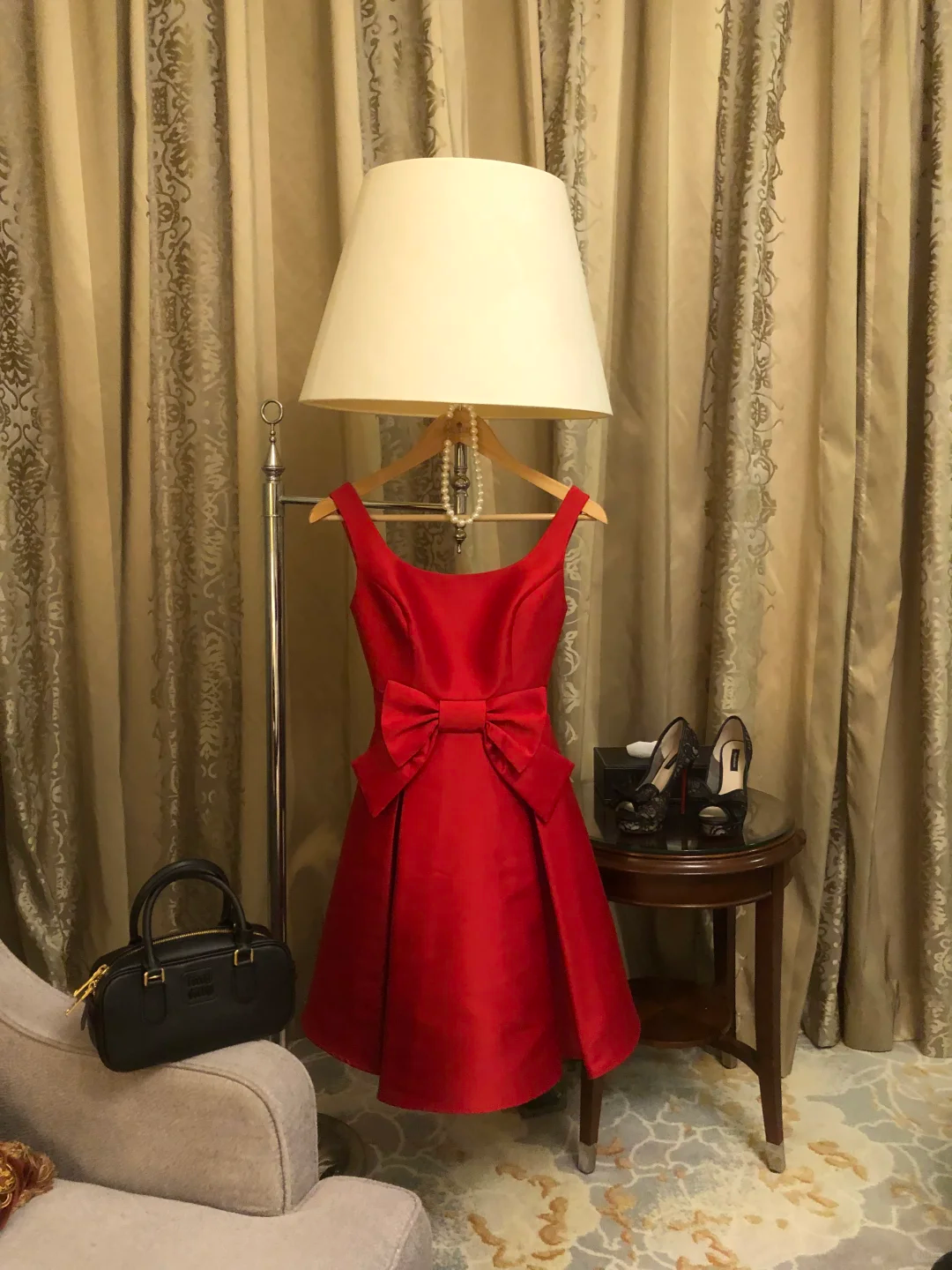 Style Classy A Line Sapghetti Straps Satin With Bow Short Homecoming Dress,Summer Birthday Dress GG3695