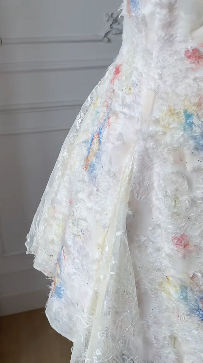 Stunning A Line Spaghetti Straps Tulle Lace Feather Applique Short Homecoming Dress,Summer 17th Birthday Dress GG3726