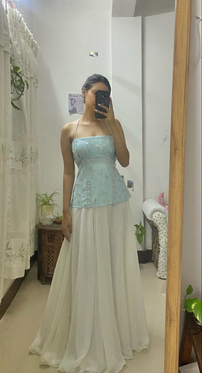 Classy A Line Halter Satin Chiffon Sequin Long Prom Dress,Party Dress,Evening Dress GG3777