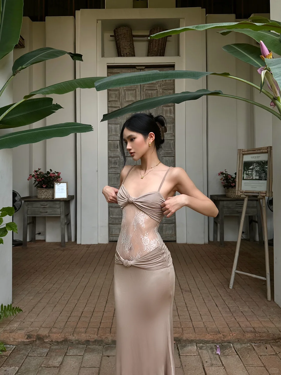 Sexy Mermaid Spaghetti Straps Satin Lace Long Prom Dress,Party Dress,Evening Dress GG3782