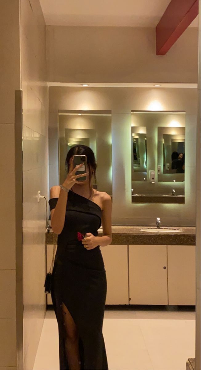 Unique Mermaid One Shoulder Black Satin Slit Long Prom Dress,Party Dress,Evening Dress GG3838