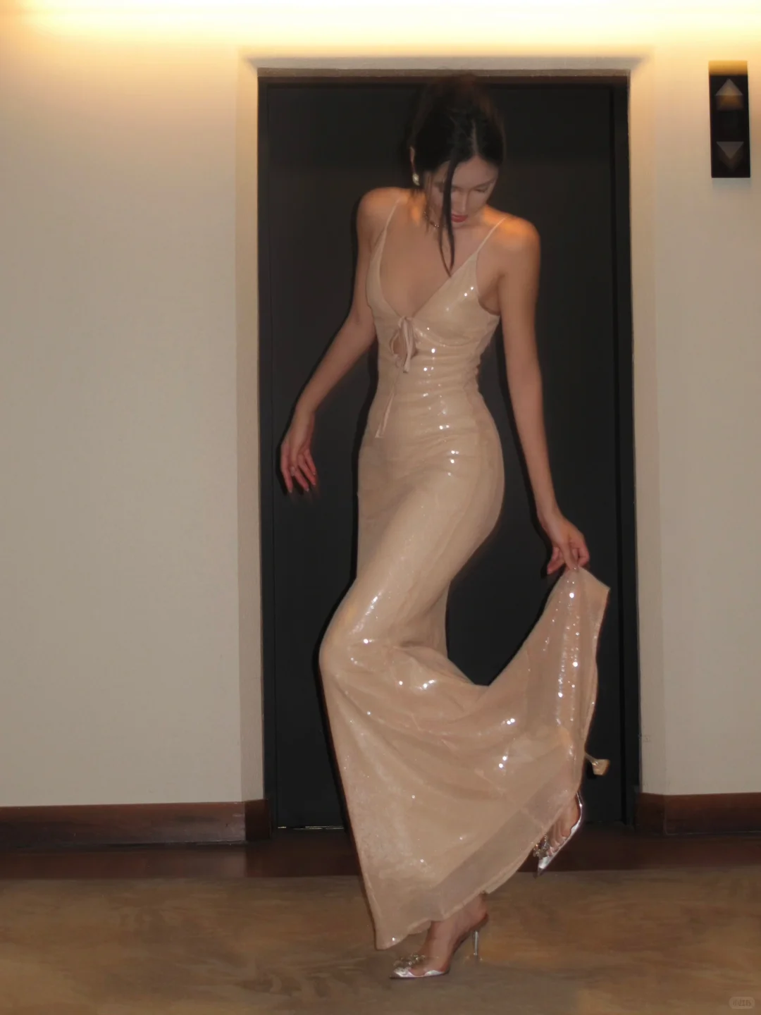 Gorgeous Mermaid Spaghetti Straps Sequin Long Prom Dress,Party Dress,Evening Dress GG3851