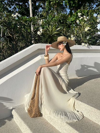 Elegant A Line Strapless Sequin Chiffon Long Prom Dress,Party Dress,Evening Dress GG3855