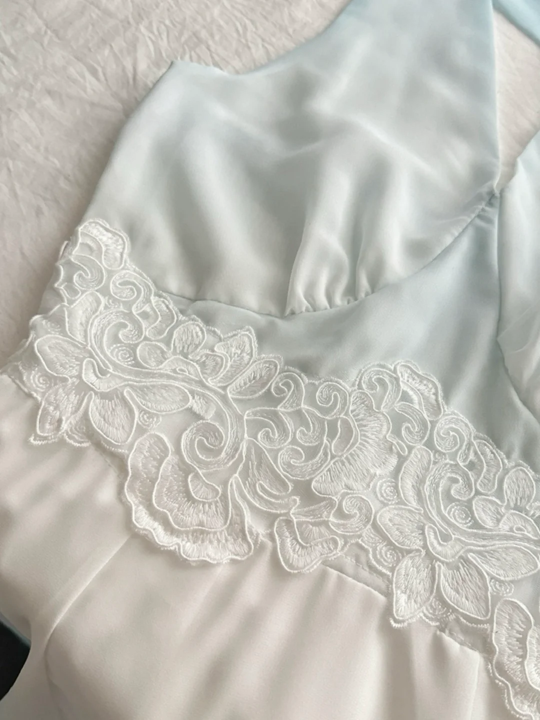 Unique Gradient A Line Halter Chiffon Lace Long Prom Dress,Party Dress,Evening Dress GG3864