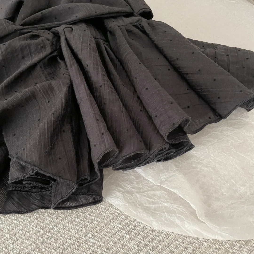 Chic A Line Halter Black Satin Short Homecoming Dress,Summer 18th Birthday Dress GG3872