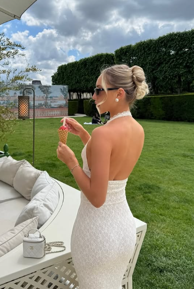 Stunning Mermaid Halter Satin Lace Long Prom Dress,Party Dress,Evening Dress GG3880