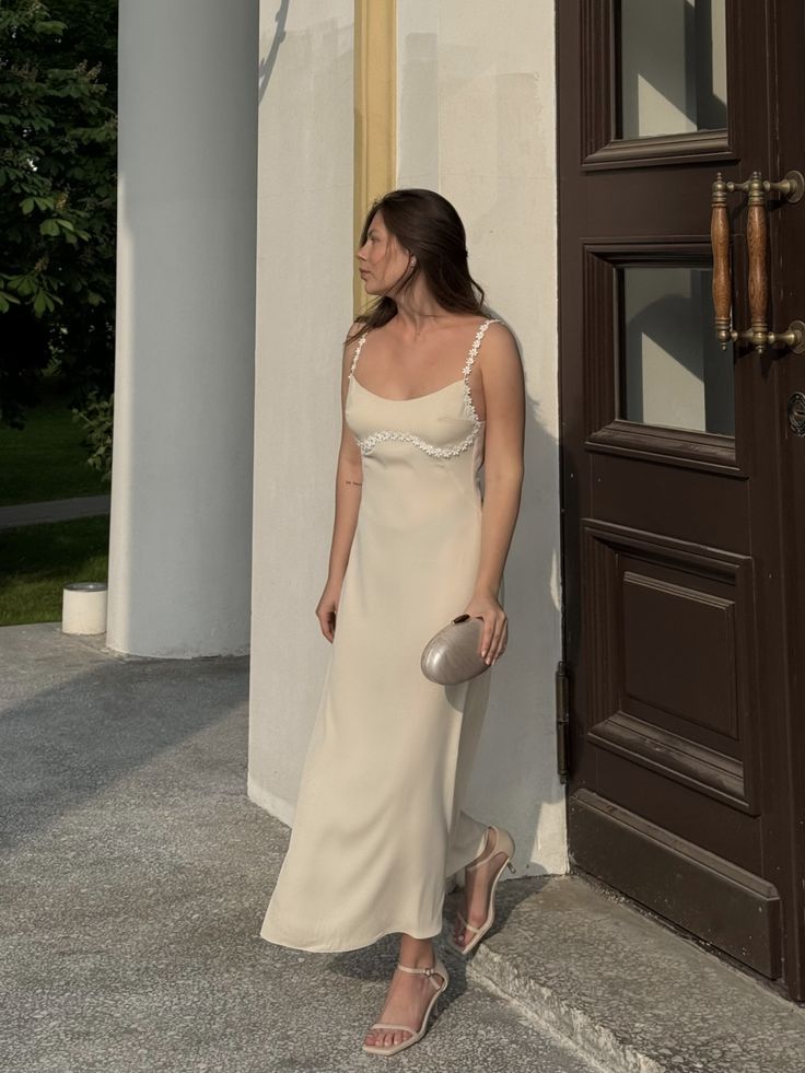 Classy A Line Spaghetti Straps Satin Long Prom Dress,Party Dress,Evening Dress GG3882