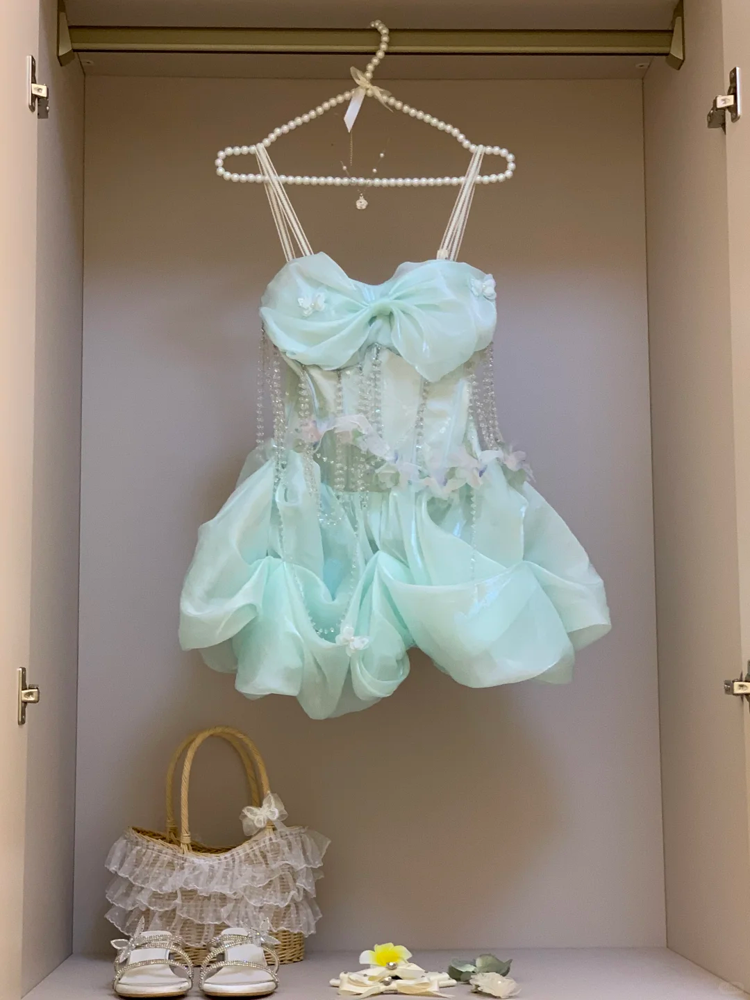 Chic A Line Sweetheart Satin Beads Short Homecoming Dress,Summer 18th Birthday Dress GG3900